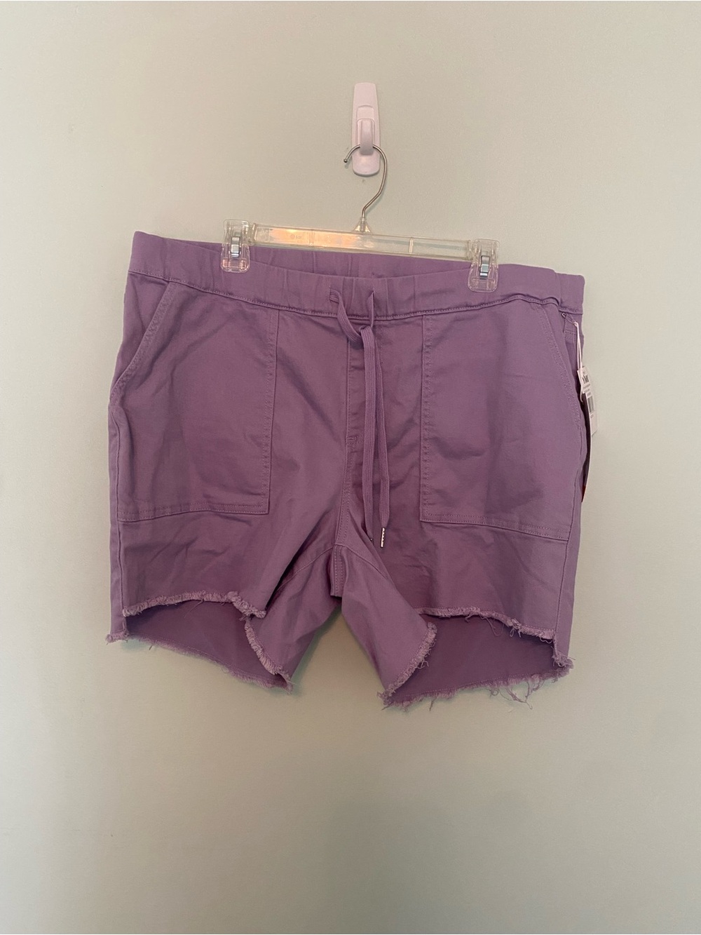 YMI Lavender High-Rise Drawstring Shorts